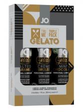 Смазка Подарочный набор вкусовых лубрикантов Tri-Me Triple Pack Gelato