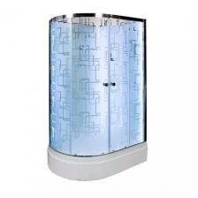 Душевая кабина Deto ЕМ 120х80 с гидромассажем, хром (EM2712RNLED+GM)