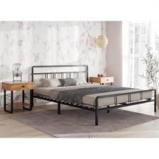 Двуспальная кровать Woodville Рейк 160х200 черная 403027