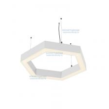 Светильник Hexa 114W, D1080 мм, 3000К, с протоколом управления Dali, белый, подвесной, IP 40 -ВСЕСВЕТОДИОДЫ (vs-ds-Hexa-D1080-114w-3k-w-p-dali), цена за 1 шт.