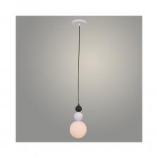 Подвес РОСТОК 230918/1HQ A BK+WT черный/белый, 1x40W G9 d130 h1130, XLD23 988372340