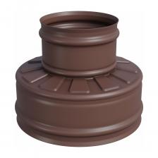 Оголовок без зонта является окончание утепленного дымохода. Завершающий элемент дымохода на сэндвич трубу для газовых котлов, который предотвращает попадания влаги на утеплитель в сэндвич трубе.Материал внутреннего контура: сталь нержавеющая зеркальная AISI 430 0,5мм.Материал наружного контура: сталь оцинкованная 0,5мм.Материал наружного контура: сталь оцинкованная 0,5мм.Внутренний диаметр: 150мм.Наружный диаметр: 210мм.Окрашен порошковой краской.Цвет: коричневый.Тип сборки: "КОНДЕНСАТ".