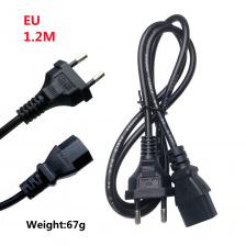 Удлинительный кабель переменного тока с вилкой ЕС, США, адаптер питания IEC C13, 1,2 м, электрический кабель питания C5 UK AU для монитора настольного ПК Dell