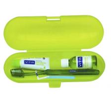 DENTAID Набор ортодонтический в пенале (зубная паста 15 мл, ополаскиватель 30 мл, зубная щетка, ершик межзубный 1шт) Ortho Kit