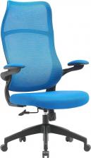 Кресло Cactus CS-MC505-BL, на колесиках, сетка/ткань, темно-синий
