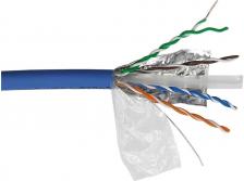 Кабели, шлейфы, переходники Кабель LANMASTER FTP, 4 пары, кат. 6A, с перегородкой, 500Mhz, LSZH, синий, 305 м