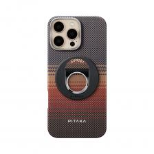Чехол PITAKA Tactile Woven Case & Grip 3 для iPhone 16 Pro карбоновый (арамид) Sunset
