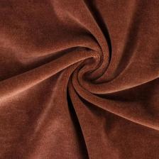 Ткань для рукоделия, велюр на трикотажной основе, цвет коричневый, лоскут 45x50 см