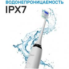 Электрическая зубная щетка ACleon F38 белая/ультразвуковая с дорожным кейсом,с режимом отбеливания и массажа для чувствительных зубов, десен,5 насадок