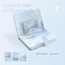 Кожаный блокнот с иллюстрациями 196 страниц