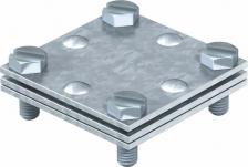 Крестовой соединитель для плоских проводников Fl30, St/FT, с промежуточной пластиной, OBO Bettermann, арт. 5314518