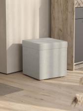 Банкетка «КУБА», 410x410x450 мм, alpha 05, цвет светло – серый