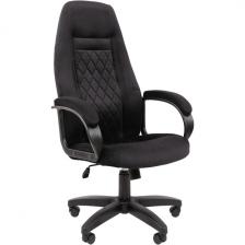 Кресло компьютерное с тканевой обивкой с механизмом качания Chairman Home 951 ткань Т-84 черный CHAIRMAN
