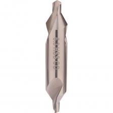 Сверло центровочное H-Tools, предназначено для задания предельно точных пилотных отверстий и начального засверливания. Позволяет обрабатывать материалы с пределом прочности до 1000МПа: легированные, низколегированные и высоколегированные стали, нержавеющие стали, бронза, латунь, алюминий. Изготовлено из высококачественной быстрорежущей стали HSSE легированное кобальтом 5%. Тип сверла: А.