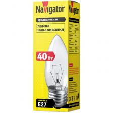 Лампа накаливания Е27 Navigator 94 328 NI-B-40-230-E27-CL, цена за 1 шт.
