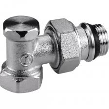 Клапан отсечной Giacomini R16TG для радиатора 1/2" ВН, угловой, Kvs-2.5м3/ч