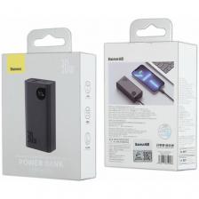 Внешний аккумулятор Baseus Adaman2 Digital Display Mini Compact, 10000mAh, 30W + Кабель USB to Type-C 3A 0.5m, Черный, PPAD040001