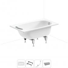 Комплексное предложение для обустройства ванной комнаты. ВАННА SANITANA BLB Стальная ванна Europa толщиной 2,2 мм производится в длину от 105 до 170 см, шириной от 70 до 75 см. Трехслойная стекловидная эмаль двойного обжига не подвержена истиранию, выцветанию и сохраняет равномерный белый цвет долгие годы. ПРОЧНЫЕ ОПОРЫ Ванна монтируется на ножки из оцинкованной стали с регулировкой по высоте и динамической нагрузкой до 300 кг. КОМПАКТНЫЙ СИФОН Слив-перелив Useful Extras с донным клапаном click-clack и съемной накладкой на перелив изготовлен из прочного полипропилена. Функция верхней очистки позволяет с легкостью устранять возможные засоры, а плоский гидрозатвор служит барьером для неприятных канализационных газов. ПОДГОЛОВНИК НА ВАКУУМНЫХ ПРИСОСКАХ Полиуретановый подголовник на ванну равномерно распределяет давление на голову, шею и плечи. Поверхность изделия не впитывает влагу и запахи.