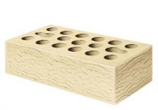 Кирпич облицовочный (лицевой) одинарный пшеничное лето с накаткой рустик М-150 Керма КЗ