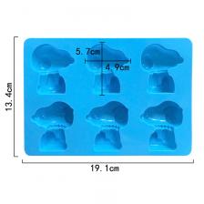Силиконовая форма Snoopy 6, даже DIY, формы для конфет, шоколада, формы для выпечки торта, форма для свечей, мультяшный лоток для кубиков льда, кухонные аксессуары для выпечки