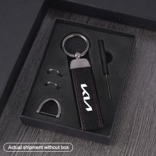 Замшевый кожаный автомобильный брелок для ключей, подвесная цепочка, кольцо для KIA sportage ceed sorento cerato optima picanto rio soul k5 stonic