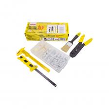 Представляем вам универсальный набор инструментов от бренда WMC, разработанный специально для выполнения различных задач и домашнего использования. Этот комплект сочетает в себе баланс качества и универсальность.Универсальность. Набор включает в себя такие необходимые инструменты, как торцевые головки, нож канцелярский, рулетка и многое другое. Содержащий 319 предметов, включая клещи для электрика, ножовку по металлу, штангенциркуль, кисть и комплект для прокладки кабелей. Этот компактный набор обеспечит вас всем, что нужно для работы под напряжением, снятия изоляции и проведения ремонтных работ. Комплектация включает в себя самые нужные инструменты, предназначенные для слесарного монтажа и электромонтажных работ.Идеальный выбор как для профессионалов, так и для любителей. Не упустите возможность приобрести этот универсальный комплект инструментов WMC, который станет незаменимым помощником в вашей работе или отличным подарком для тех, кто ценит качество и надежность. .