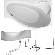 Ванна акриловая GRACIA 150х90 см, правый угол, 100% сантехнический акрил, 1MARKA в наборе 4в1: Ванна акриловая, панель фронтальная, усиленная стальная рама, слив-перелив хром 01гр1590пкп-уникальное сочетание комфорта и функциональности. Ванна имеет асимметричную форму купели, что обеспечивает высокую вместимость и позволяет полностью погрузиться в теплую воду. Большая глубина ванны предотвращает разбрызгивание воды, делая водные процедуры еще более приятными. Встроенный подголовник с ортопедической поддержкой шейного отдела позвоночника обеспечивает дополнительный комфорт во время купания. В углу расположено удобное притопленное сиденье-полка, которое может служить полочкой для хранения аксессуаров или использоваться для удобства и безопасности во время ванны. Ванна устанавливается на каркас, что обеспечивает ее устойчивость и надежность. Съемная фронтальная панель позволяет легко и быстро установить ванну в любом интерьере. Ванна акриловая Marka One GRACIA 150х90 Асимметричная Белая Правая 01гр1590п - это уникальное сочетание комфорта и функциональности.