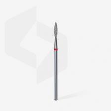Staleks Pro Алмазная насадка Flame Red Ring для кусачек для ногтей Насадки для аппаратного маникюра и педикюра Шлифовальная насадка для электрических шлифовальных машин Насадка для фрезы для ногтей Fa10R021/8