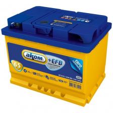 Автомобильный аккумулятор аком + EFB 65E (670 А), 242х175х190, полярность обратная