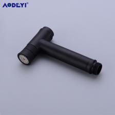 Черный Туалет Биде опрыскиватель настенный из нержавеющей стали ручной подгузник Shattaf Douche комплект с угловым клапаном 1,2 м шланг и кронштейн