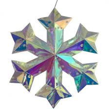 Светильник декоративный «Снежинка», на батарейках 3AA (не в/к). 100 светодиодов, цвет корпуса радужный Uniel ULD-R512 3АА SNOWFLAKE