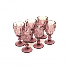 Набор бокалов Homium с геометричным рисунком приятного цвета и изысканного рисунка станут украшением праздничного стола. В наборе 6 винтажных бокалов, изготовленных из закаленного высококачественного толстого цветного стекла, объемом 300 мл. Тяжелые, праздничные, красиво переливаются на свету! У бокала эффектная форма кубка и широкая ножка, которую очень удобно держать в руке. Идеально подойдут для вина, шампанского, коктейлей, воды или лимонада. Бокалы лаконично подходят под современные интерьеры и органично вливаются в атмосферу праздника. Оригинальный дизайн привлекает внимание, добавляя оригинальности сервировке стола. Гости обязательно оценят уютную и комфортную атмосферу. При изготовлении использовано уникальное цветное стекло. Бокалы не мутнеют со временем, не теряют свой товарный вид при ежедневном применении, устойчиво к воздействию чистящих средств и в то же время абсолютно безопасно. Бокалы подходят для мытья в посудомоечной машине. Прекрасный подарок и идеальное украшение для праздничного стола и веселой вечеринки.