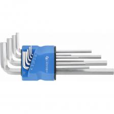 Набор шестигранных ключей HOEGERT HT1W821, 1.5-10 мм, S2, 9 шт. - Универсальный инструмент для любых задач!Набор шестигранных ключей HOEGERT HT1W821 - это идеальное решение для мастерских, строительных и ремонтных работ, а также для домашнего использования.Преимущества набора HOEGERT HT1W821:Высококачественная сталь S2: Изготовлены из легированной стали S2, что гарантирует максимальную прочность, устойчивость к деформации и скручиванию.Удлиненный профиль: Благодаря удлиненному профилю и форме в виде буквы "L", ключи позволяют работать в труднодоступных местах и прилагать большее усилие благодаря эффекту рычага.Полный набор размеров: Включает в себя 9 ключей самых востребованных размеров: 1.5, 2, 2.5, 3, 4, 5, 6, 8, 10 мм.Соответствие стандарту DIN 911: Гарантирует соответствие высоким стандартам качества и размеров.Удобное хранение: Помещены в прочную пластиковую сборную коробку с отделениями и маркировкой размеров для удобного хранения и быстрого выбора нужного ключа.Не тратьте время на поиск нужного ключа! Закажите набор шестигранных ключей HOEGERT HT1W821 прямо сейчас и получите надежный и удобный инструмент для любых задач! Профессиональное качество для вашей уверенной работы!