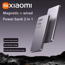 5000 мАч тонкое портативное зарядное устройство Power Bank Qi магнитное беспроводное сверхбыстрое зарядное устройство для iPhone Xiaomi Samsung 2024