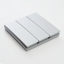 Выключатель беспроводной Feron TM83 41721 500W, трехклавишный, серебро