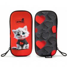 Пенал школьный для девочки SkyName (СкайНейм), жесткий без наполнения