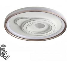 Потолочный светильник круглый Sonex Gemini 7785/85L металл/белый/бронза LED 85Вт 3000-6500K D490 пульт ДУ