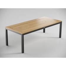 Кухонный стол Gardenini Premium Bella (Алюминий, Тик/Темно-серый, Светлое дерево) TPBLL.010022.T1