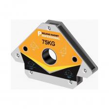 энаргит Магнитный угольник/треугольник "PROFESSIONAL" арт. CH1-5 с максимальным усилием до 75 кг, позволяет производить точное выставление на 45°, 90°, 135°, 180° углы в процессе проведения сварочных работ, монтажа стальных конструкций. Благодаря магнитному фиксатору весь процесс может выполнять один рабочий, что значительно упрощает процесс изготовления необходимой конструкции.