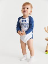 Боди для мальчика «Крошка Я. Любимчик девчонок», рост 86-92 см, белое, синее