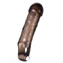 Насадка ToyFa XLover для увеличения, с вибрацией, чёрная, 15,5 см