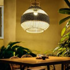 Светильник потолочный из ротанга «Ваю», 1x120 Вт, Е27, 40x40x43 см