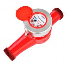 Счетчик воды крыльчатый МЕТЕР ВК-40 (многоструйный, сухоходный) предназначен для измерения объёма холодной и горячей воды (универсальный), протекающей по трубопроводу, при температуре от 5°С до 90°С и рабочем давлении в водопроводной сети не более 1,6 МПа (16 кгс/см2). Передача вращения крыльчатки в счётный механизм осуществляется при помощи магнитной связи. Счетный механизм преобразует число оборотов крыльчатки в показания объёма воды на индикаторе. Крыльчатка с закрепленным магнитом защищена от воздействия внешнего магнитного поля антимагнитным кольцом