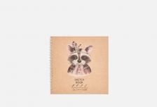 Скетчбук Cute racoon 1 шт LISTOFF