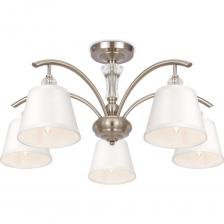 Люстра Freya Zingy FR5267PL-05N. Кол-во ламп: 5. Цоколь ламп: E14. Мощность лампочки: 40W. Основной цвет арматуры: Никель. Материал арматуры: Металл. Подходит для кухни, гостинной и спальни.