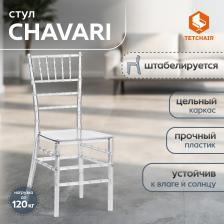 Стул ТС пластиковый прозрачный 40,5х49х88,5 см