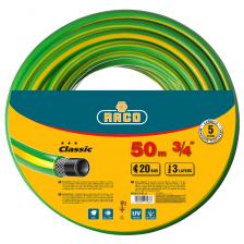 Шланг поливочный Raco CLASSIC 40306-3/4-50_z01, 20атм., армированный, 3-х слойный, 3/4"х50м