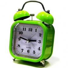 Будильник настольный, бесшумный механизм, с колокольчиками, в ретро стиле