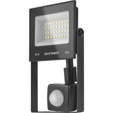 Прожектор с датчиком ОНЛАЙТ 90 686 OFL-02-30-6.5K-BL-IP65-LED (SNRA), цена за 1 шт.