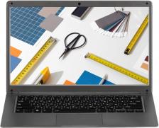 Ноутбук AZERTY Story RB-1451 14", IPS, Intel Celeron N4020 1.1ГГц, 2-ядерный, 6ГБ DDR4, 512ГБ SSD, Intel UHD Graphics 600, Windows 11 Pro, темно-серый (120-0550)